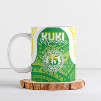 Kuki Independence 2026 Ceramic Mug Cook Islands 15 Finest Green Version LT05 Green - Polynesian Pride