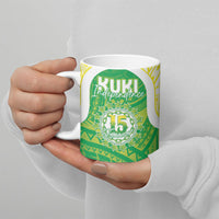 Kuki Independence 2026 Ceramic Mug Cook Islands 15 Finest Green Version LT05 - Polynesian Pride