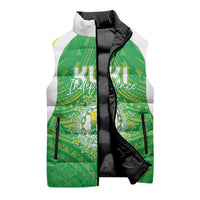 Kuki Independence 2026 Sleeveless Puffer Jacket Cook Islands 15 Finest Green Version LT05 - Polynesian Pride