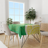 Kuki Independence 2026 Tablecloth Cook Islands 15 Finest Green Version LT05 - Polynesian Pride