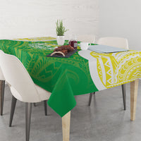 Kuki Independence 2026 Tablecloth Cook Islands 15 Finest Green Version LT05 - Polynesian Pride