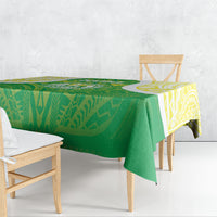 Kuki Independence 2026 Tablecloth Cook Islands 15 Finest Green Version LT05 - Polynesian Pride