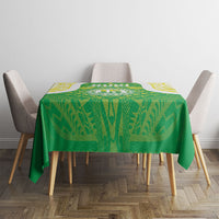 Kuki Independence 2026 Tablecloth Cook Islands 15 Finest Green Version LT05 - Polynesian Pride