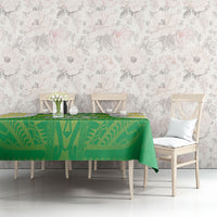 Kuki Independence 2026 Tablecloth Cook Islands 15 Finest Green Version LT05 - Polynesian Pride
