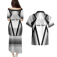 Custom Bula Fiji Football Couples Matching Puletasi and Hawaiian Shirt Go Champions LT05 - Polynesian Pride
