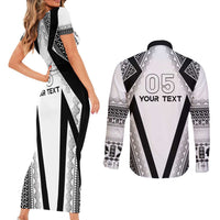 Custom Bula Fiji Football Couples Matching Short Sleeve Bodycon Dress and Long Sleeve Button Shirt Go Champions LT05 - Polynesian Pride