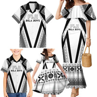 Custom Bula Fiji Football Family Matching Mermaid Dress and Hawaiian Shirt Go Champions LT05 - Polynesian Pride