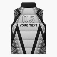Custom Bula Fiji Football Sleeveless Puffer Jacket Go Champions - Polynesian Pride
