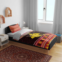 Papua New Guinea Christmas Bedding Set Santa Raggiana