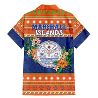 Marshall Islands Christmas Family Matching Mermaid Dress and Hawaiian Shirt Marshallese Seal Meddi Kirijmoj LT05 - Polynesian Pride