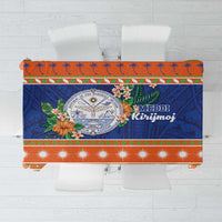 Marshall Islands Christmas Tablecloth Marshallese Seal Meddi Kirijmoj LT05 Orange - Polynesian Pride
