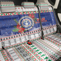 Northern Mariana Islands Christmas Back Car Seat Cover Poinsettia Filis Pasgua LT05 - Polynesian Pride