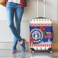 Northern Mariana Islands Christmas Luggage Cover Poinsettia Filis Pasgua LT05 - Polynesian Pride
