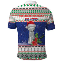 Northern Mariana Islands Christmas Polo Shirt Poinsettia Filis Pasgua LT05 - Polynesian Pride