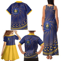 Nauru Angam Day Family Matching Tank Maxi Dress and Hawaiian Shirt Polynesian Tribal Pattern Unique Style LT05 - Polynesian Pride