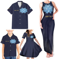 Personalised Federated States Of Micronesia Family Matching Tank Maxi Dress and Hawaiian Shirt FSM Passport LT05 - Polynesian Pride