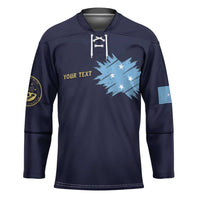 Personalised Federated States Of Micronesia Hockey Jersey FSM Passport LT05 Unisex Navy - Polynesian Pride
