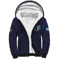 Personalised Federated States Of Micronesia Sherpa Hoodie FSM Passport LT05 Unisex Navy - Polynesian Pride