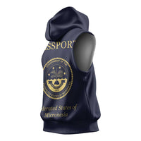 Personalised Federated States Of Micronesia Sleeveless Hoodie FSM Passport LT05 - Polynesian Pride