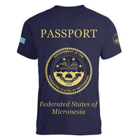 Personalised Federated States Of Micronesia Women V-Neck T-Shirt FSM Passport LT05 - Polynesian Pride