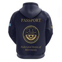 Personalised Federated States Of Micronesia Zip Hoodie FSM Passport LT05 - Polynesian Pride
