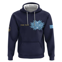 Personalised Federated States Of Micronesia Zip Hoodie FSM Passport LT05 Pullover Hoodie Navy - Polynesian Pride