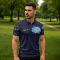 Personalised Federated States Of Micronesia Zipper Polo Shirt FSM Passport LT05 - Polynesian Pride