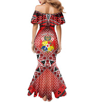 Personalised Tonga Constitution Day Family Matching Mermaid Dress and Hawaiian Shirt 150 Years Jubilee LT05 - Polynesian Pride