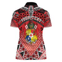 Personalised Tonga Constitution Day Women Polo Shirt 150 Years Jubilee - Polynesian Pride