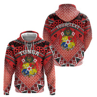 Personalised Tonga Constitution Day Zip Hoodie 150 Years Jubilee - Polynesian Pride