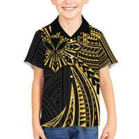 Hawaii And Philippines Hawaiian Shirt Kanaka Maoli With Tribal Sun Together Gold LT05 - Polynesian Pride