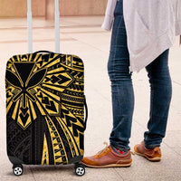 Hawaii And Philippines Luggage Cover Kanaka Maoli With Tribal Sun Together Gold LT05 Gold - Polynesian Pride