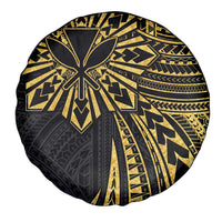 Hawaii And Philippines Spare Tire Cover Kanaka Maoli With Tribal Sun Together Gold LT05 - Polynesian Pride