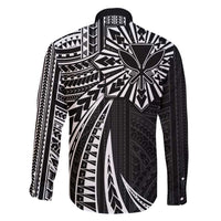 Hawaii And Philippines Family Matching Tank Maxi Dress and Hawaiian Shirt Kanaka Maoli With Tribal Sun Together Black LT05 - Polynesian Pride