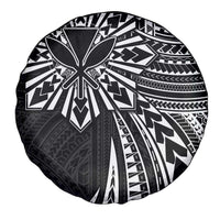 Hawaii And Philippines Spare Tire Cover Kanaka Maoli With Tribal Sun Together Black LT05 - Polynesian Pride