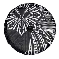 Hawaii And Philippines Spare Tire Cover Kanaka Maoli With Tribal Sun Together Black LT05 - Polynesian Pride