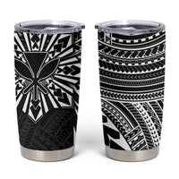 Hawaii And Philippines Tumbler Cup Kanaka Maoli With Tribal Sun Together Black LT05 Black - Polynesian Pride