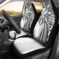 Hawaii And Philippines Car Seat Cover Kanaka Maoli With Tribal Sun Together White LT05 - Polynesian Pride