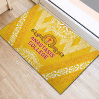 Anastasis College Rubber Doormat Tonga Ngatu Pattern - Polynesian Pride