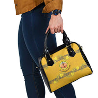 Tonga Anastasis College Shoulder Handbag Tongan Ngatu Kupesi Pattern - Polynesian Pride