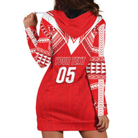Custom Tahiti Football Hoodie Dress Coat Of Arms Polynesian Tribal Pattern LT05 - Polynesian Pride