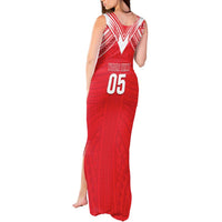 Custom Tahiti Football Tank Maxi Dress Coat Of Arms Polynesian Tribal Pattern LT05 - Polynesian Pride