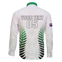 Custom New Zealand Fern Football Family Matching Puletasi and Hawaiian Shirt Simple Style LT05 - Polynesian Pride