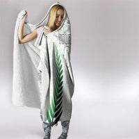 Custom New Zealand Fern Football Hooded Blanket Simple Style LT05 - Polynesian Pride