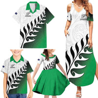 Custom New Zealand Football Family Matching Summer Maxi Dress and Hawaiian Shirt Go Aotearoa LT05 - Polynesian Pride