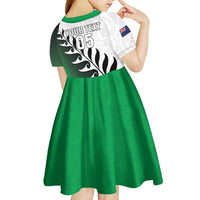Custom New Zealand Football Kid Short Sleeve Dress Go Aotearoa LT05 - Polynesian Pride