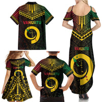 Happy Vanuatu Father Lini Day Family Matching Summer Maxi Dress and Hawaiian Shirt LT05 - Polynesian Pride
