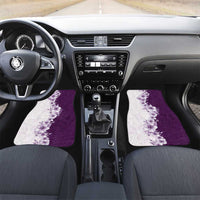 Hawaii Hibiscus Flowers Car Mats Purple Polynesian Pattern
