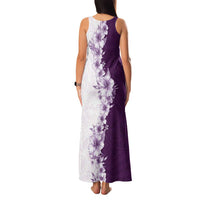Hawaii Hibiscus Flowers Family Matching Tank Maxi Dress and Hawaiian Shirt Purple Polynesian Pattern LT05 - Polynesian Pride