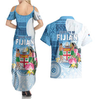 Fiji Day Couples Matching Summer Maxi Dress and Hawaiian Shirt Proud To Be Fijian LT05 - Polynesian Pride